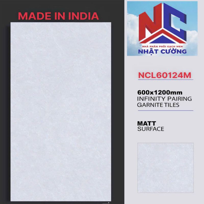 Gạch ốp tường Ấn độ 60x120 NCL60124M