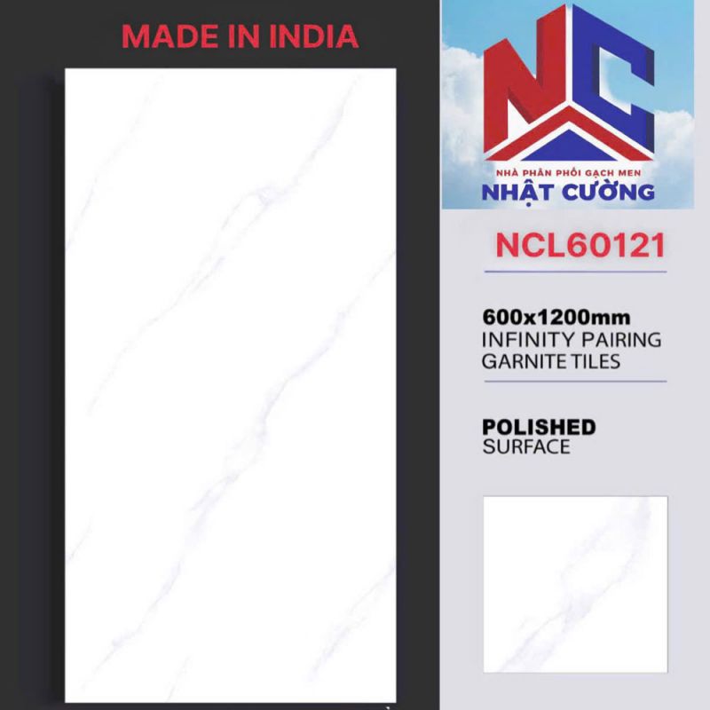 Gạch ốp tường Ấn độ 60x120 NCL60121
